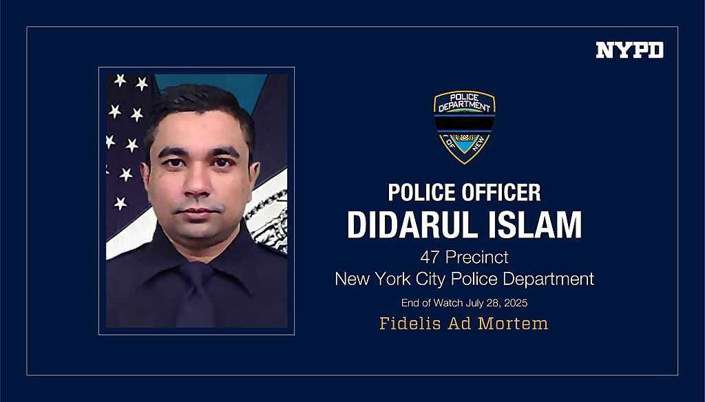 ‘Hero’ officer who died saving lives in NYC skyscraper shooting was force veteran whose wife is set to give birth