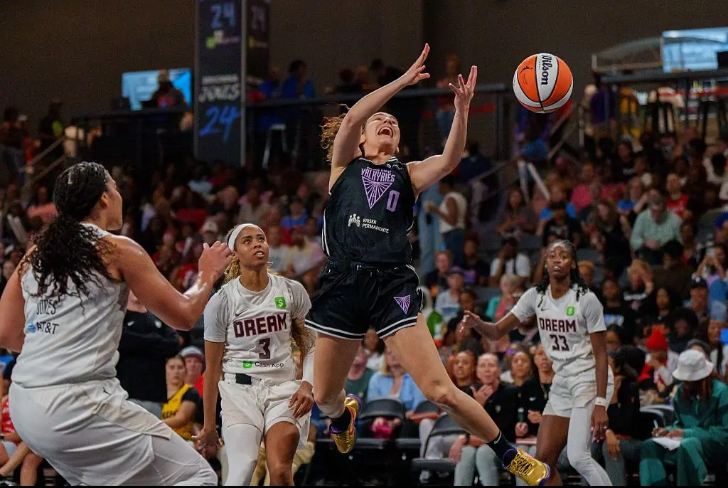 Golden State Valkyries. Credit: Andrew J. Clark/ISI Photos / Getty