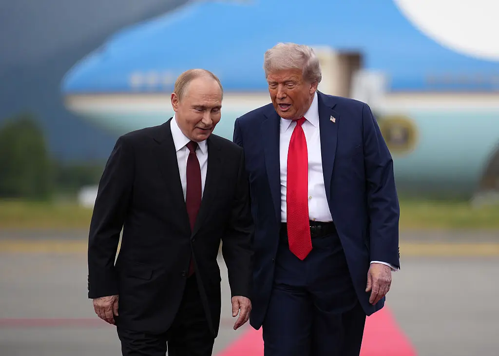 Trump and Putin met in Alaska last week. Credit: Andrew Harnik / Getty Images.