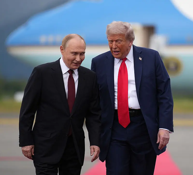 Trump and Putin met in Alaska. Credit: Andrew Harnik / Getty Images.
