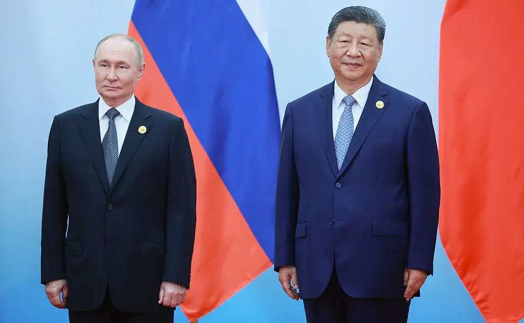 Russian President Vladimir Putin and Chinese President Xi Jinping were heard discussing immortality. Credit: Anadolu / Getty