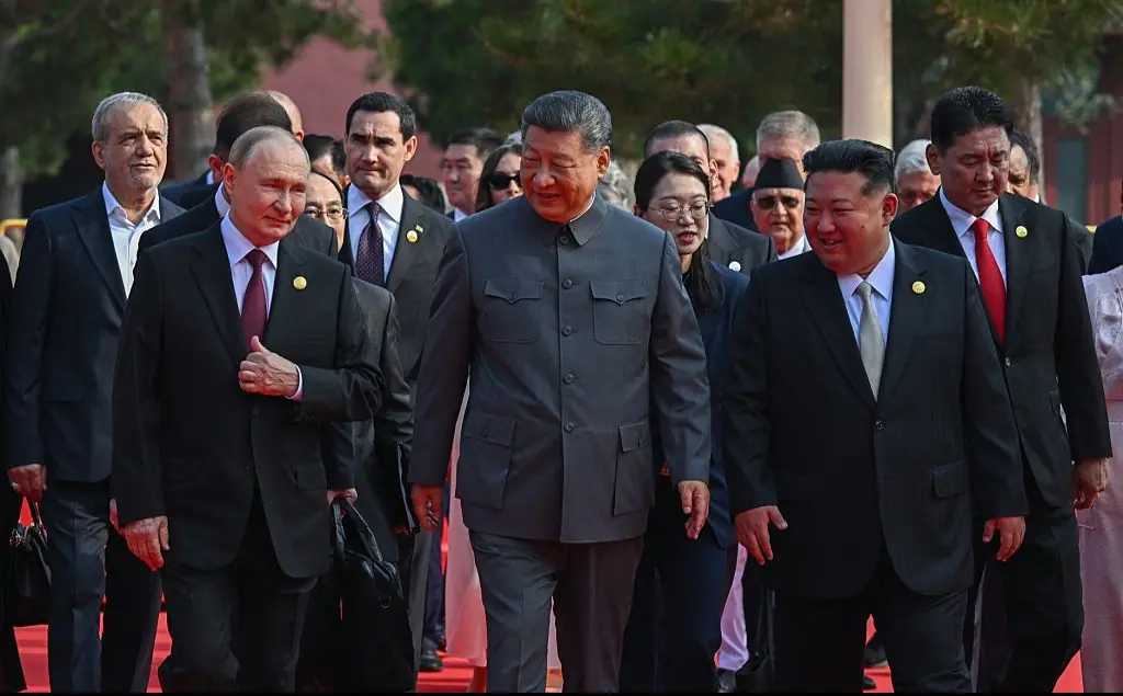 Putin, Xi Xinping, and Kim Jong Un met in China. Credit: Sergey Bobylev / RIA Novosti/Anadolu via Getty Images