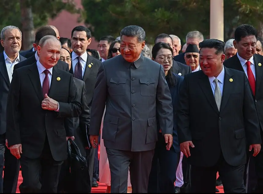 Putin, Xi Xinping, and Kim Jong Un met in China. Credit: Sergey Bobylev / RIA Novosti/Anadolu via Getty Images