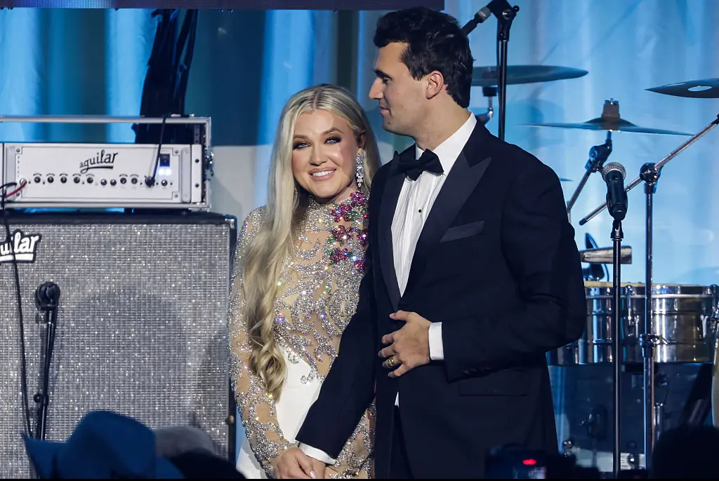  Charlie Kirk leaves behind his wife Erika and two kids. Credit: Samuel Corum / Getty