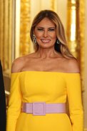 Melania Trump hit with criticism in yellow dress as people spot 'inappropriate' detail