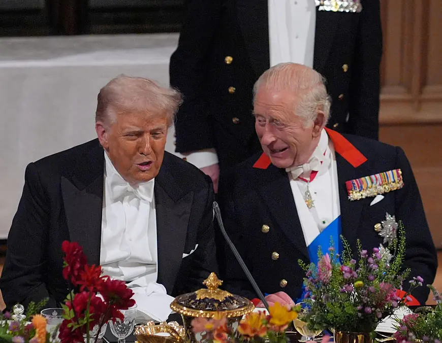 Trump and King Charles spoke about the special relationship between their countries. Credit: WPA Pool / Getty