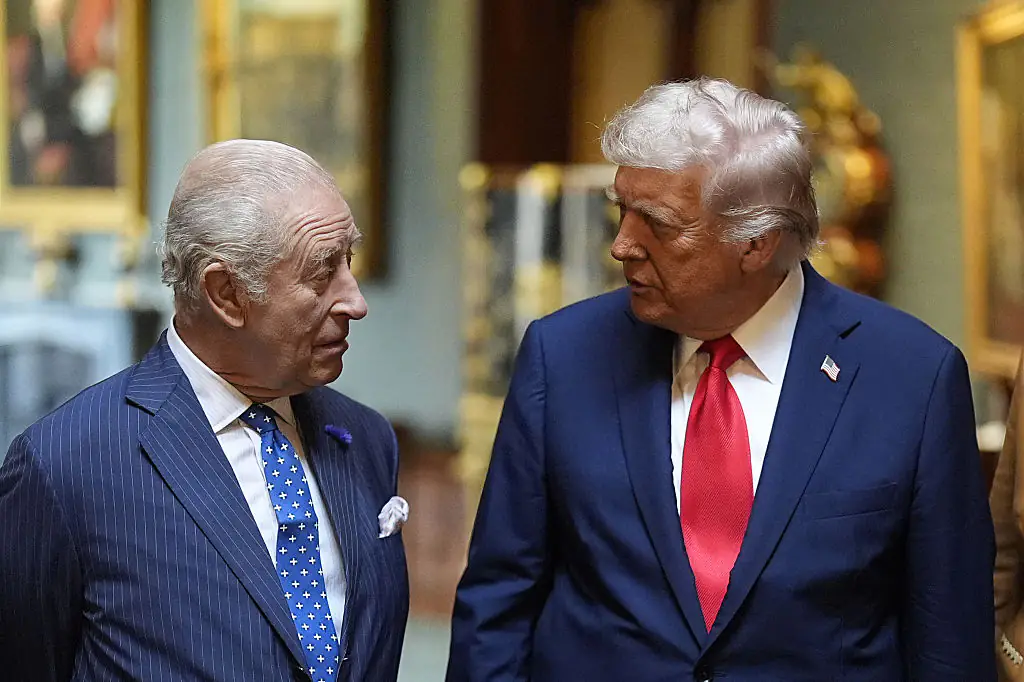 King Charles (left) is said to have relayed a message to Donald Trump (right). Credit: Aaron Chown - WPA Pool/Getty Images
