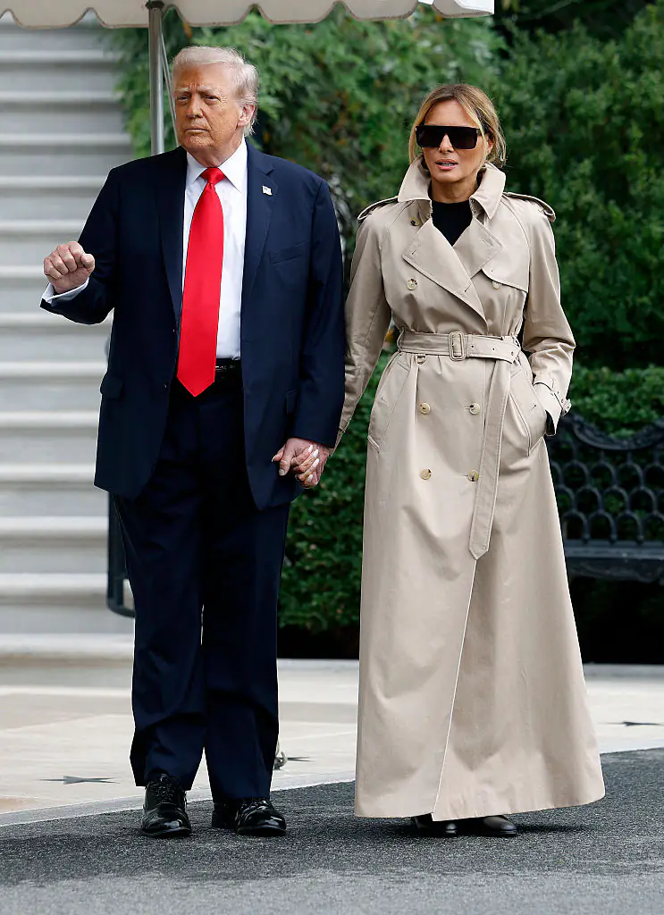 President Donald Trump spent part of his recent rally talking about his wife Melania Trump’s underwear during a discussion that began with inflation and lowering drug prices. Credit: Kevin Dietsch / Getty