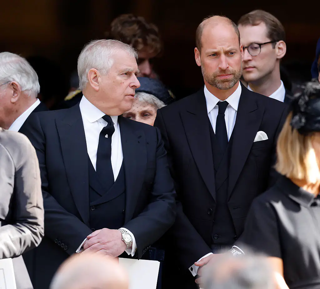 Body language expert gives verdict as Prince William appears to ignore Prince Andrew during tense exchange at royal funeral