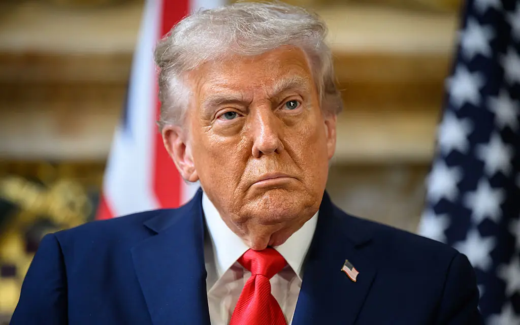 Trump has not shared a statement about the AI video. credit: Leon Neal/Getty