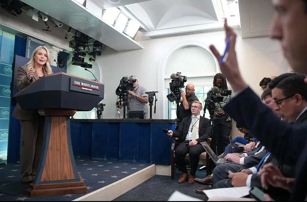 Karoline Leavitt has claimed that Sanford hated Mormons. Credit: Andrew Harnik / Getty Images.