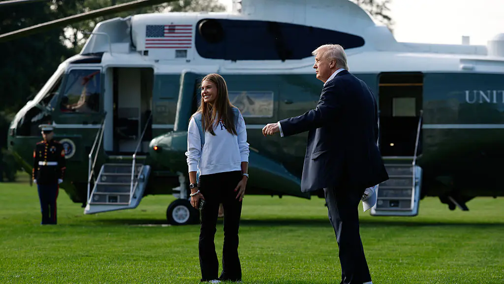 Kai Trump Donald Trump . Credit: Kevin Dietsch/Getty Images