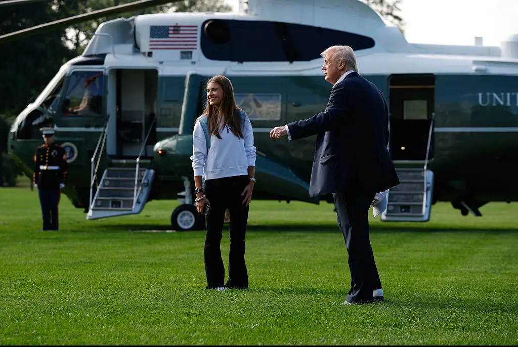 Ryder Cup fans noticed something very specific about Donald Trump's granddaughter Kai as the pair arrived
