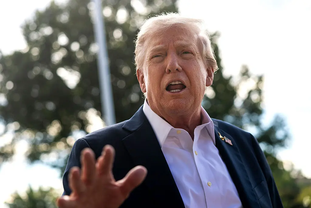 Donald Trump has shared an AI video on Truth Social. Credit: Kevin Dietsch / Getty