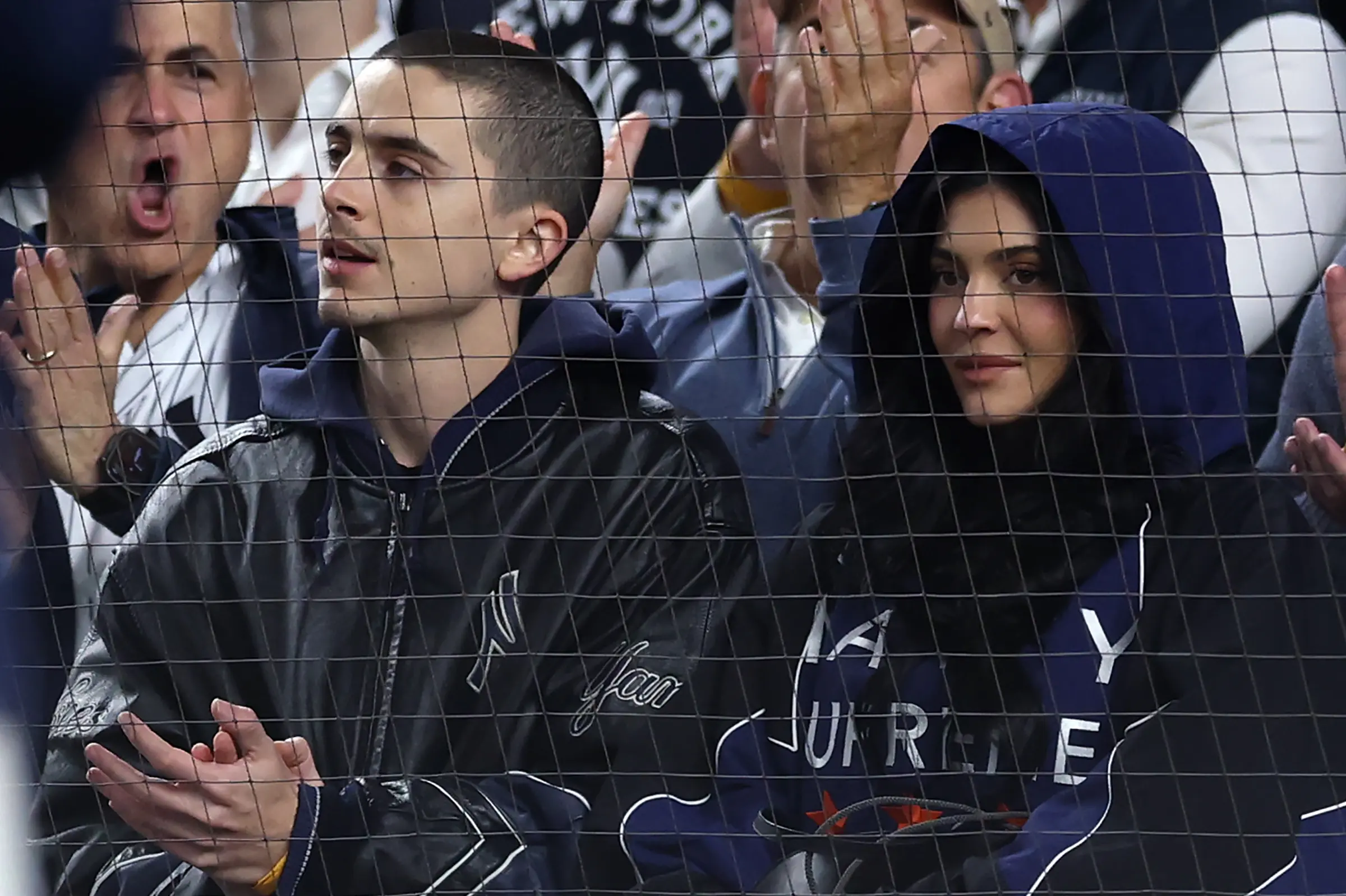 Timothée Chalamet debuts divisive new haircut while out with girlfriend Kylie Jenner. Picture: Getty