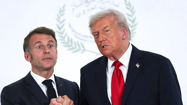 President Donald Trump and French President Emmanuel Macron