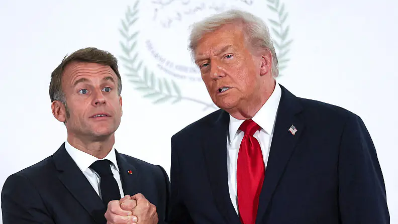 President Donald Trump and French President Emmanuel Macron