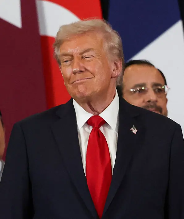 Trump is being praised for his role in the Gaza peace agreement. Credit: Suzanne Plunkett - Pool/Getty