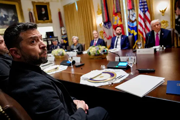 The meeting reportedly ended in a shouting match. Credit: Andrew Harnik / Getty