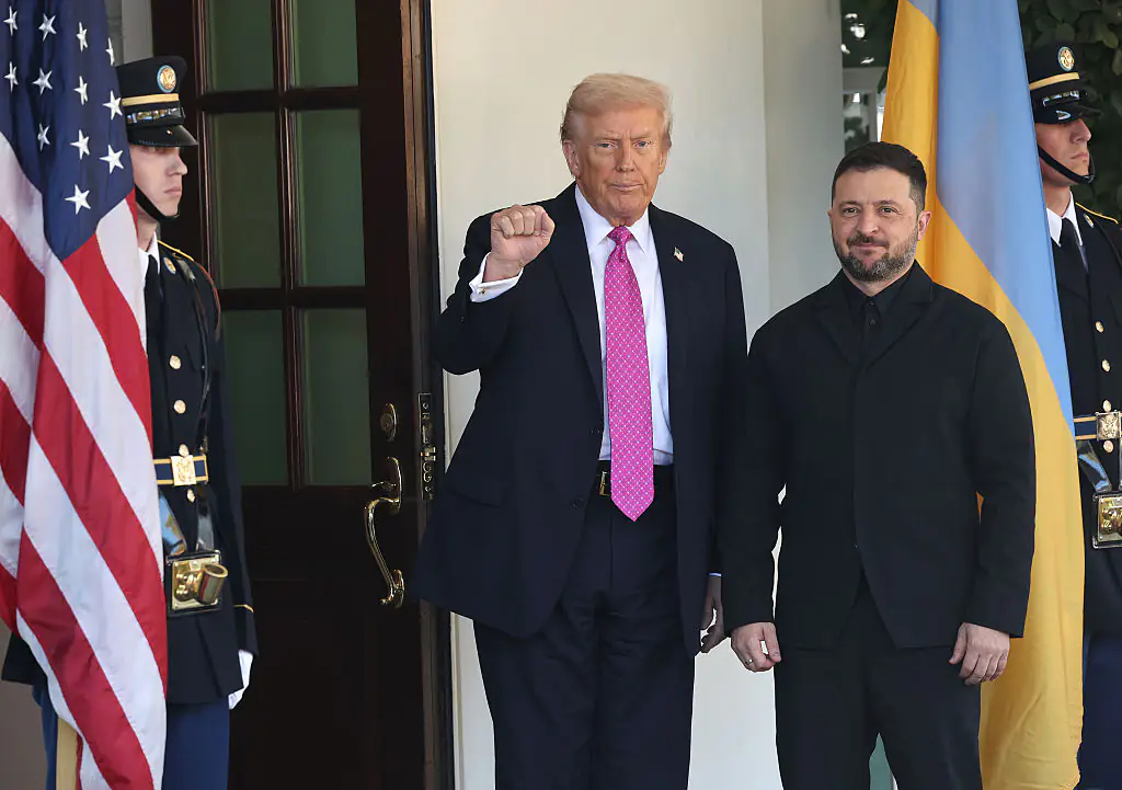 Trump and Zelenskyy met for peace talks. Credit: Win McNamee / Getty