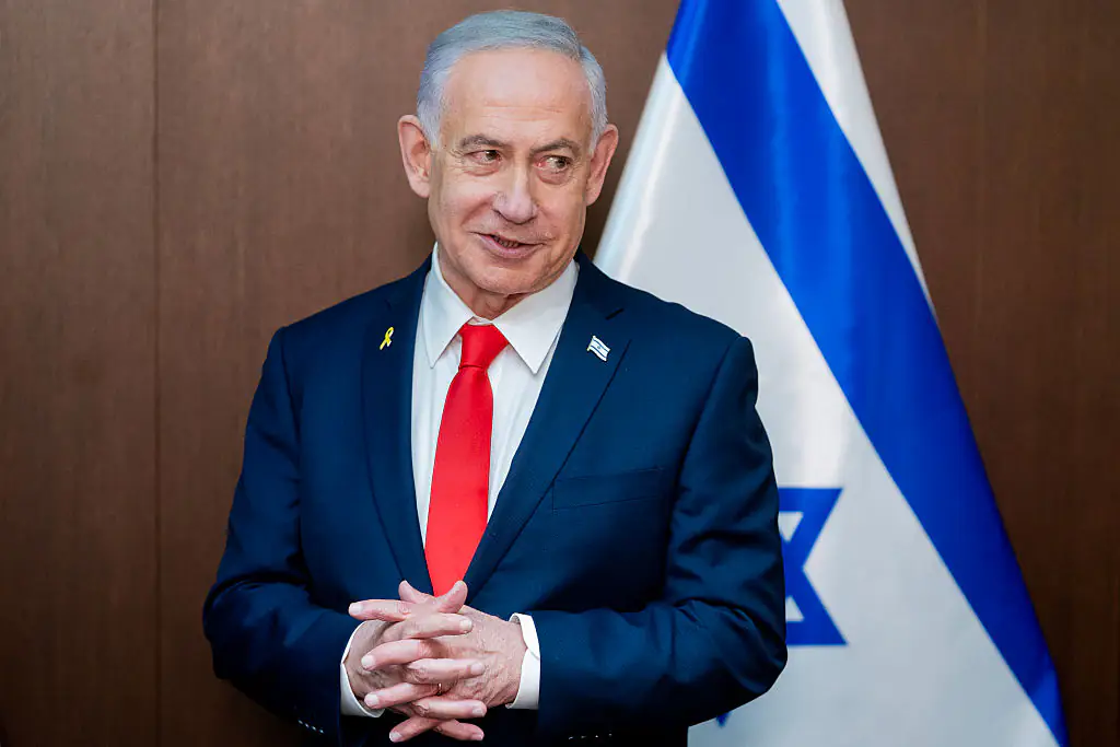 Netanyahu says he is now fully healthy. Credit: Nathan Howard - Pool/Getty Images