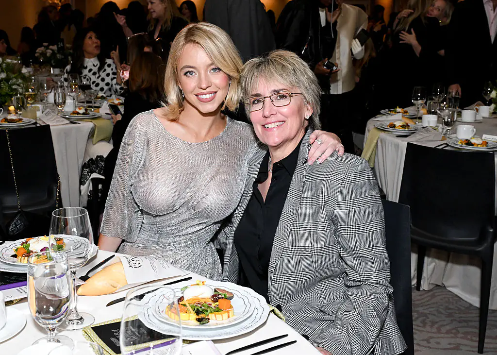 Sydney Sweeney and Christy Martin. Credit: Gilbert Flores / Getty