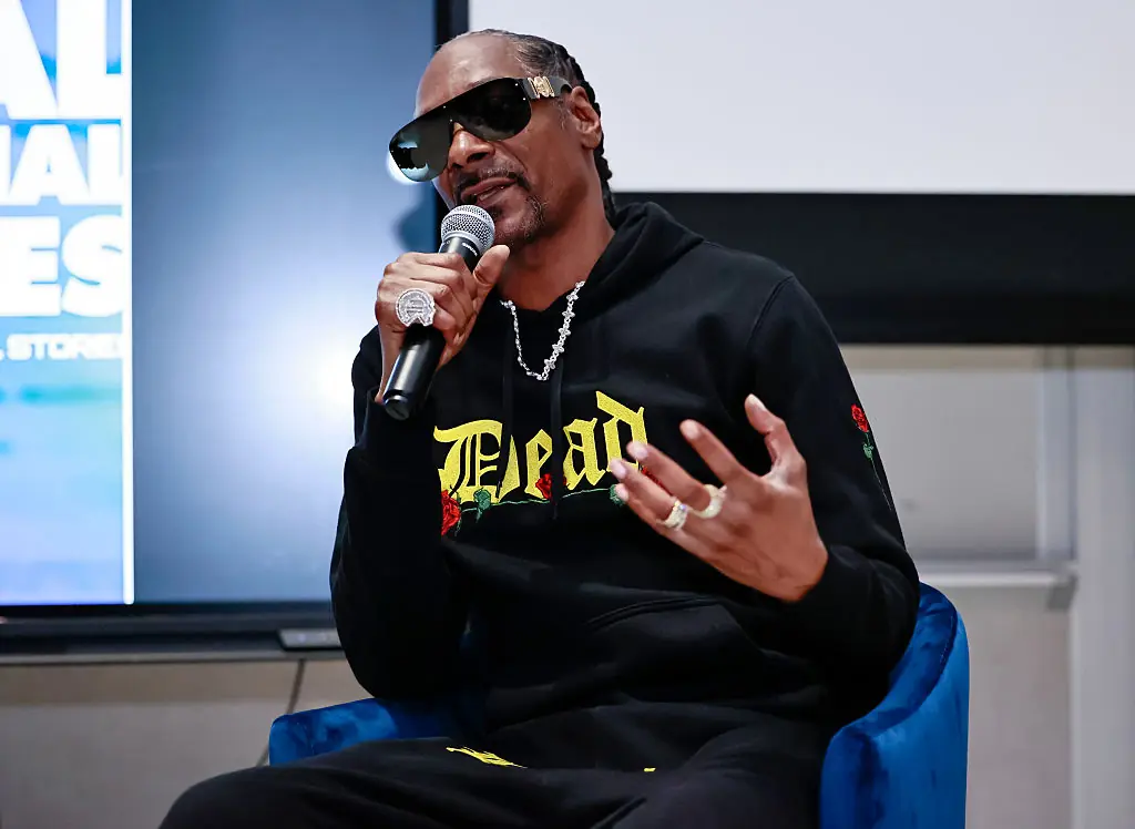 Kim Kardashian shared the voicemail Snoop Dogg left her. Credit: Jackson State University / Getty