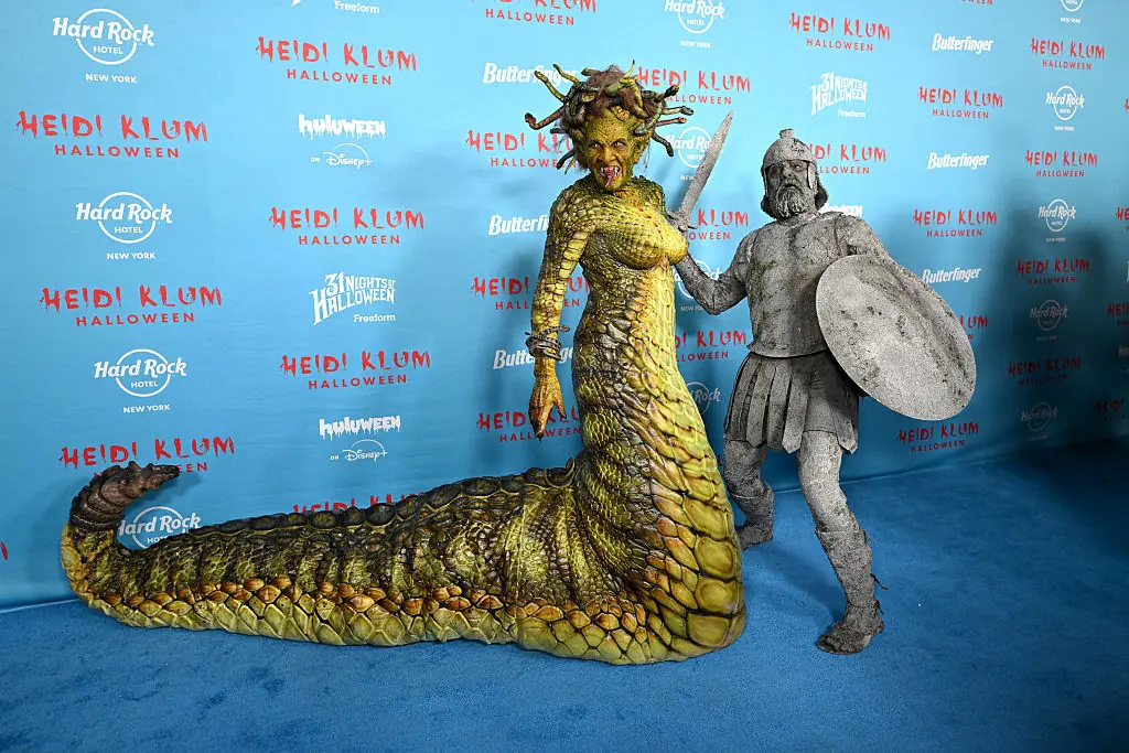 Klum's costume was breathtaking. Credit: Noam Galai / Getty