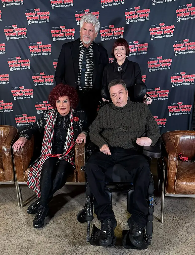Tim Curry in his last public appearance. Credit: Bruce Glikas/Getty