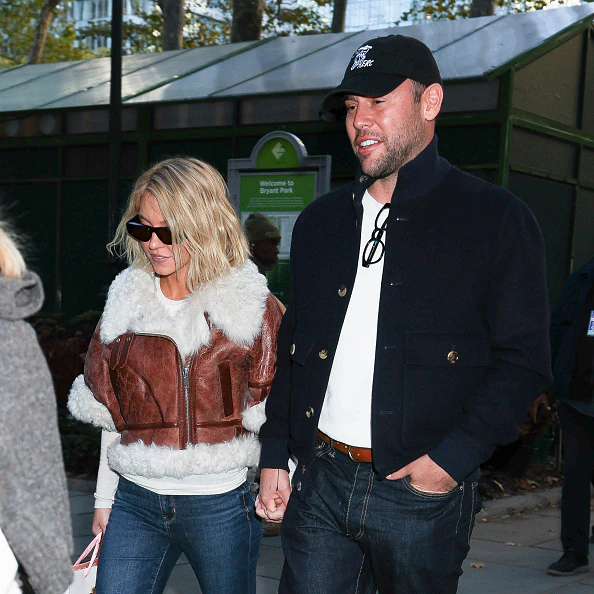 Sydney Sweeney and Scooter Braun pictured in New York City in November. Credit: Aeon/GC Images/Getty Images.