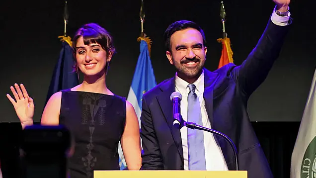 Zohran Mamdani and his wife Rama Duwaji 