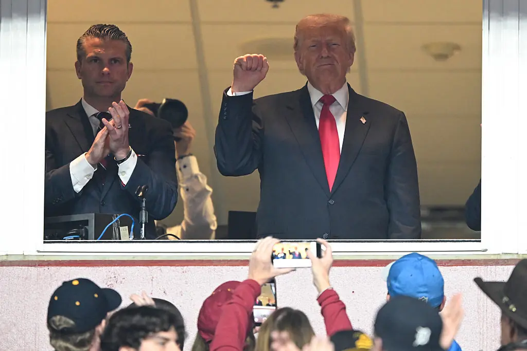 Donald Trump got booed at the Commanders game. Credit: John McDonnell / Getty