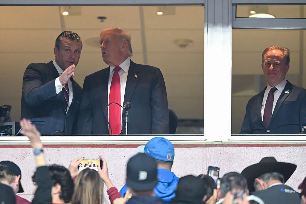 Trump seemed shocked by the reaction. Credit: John McDonnell / Getty