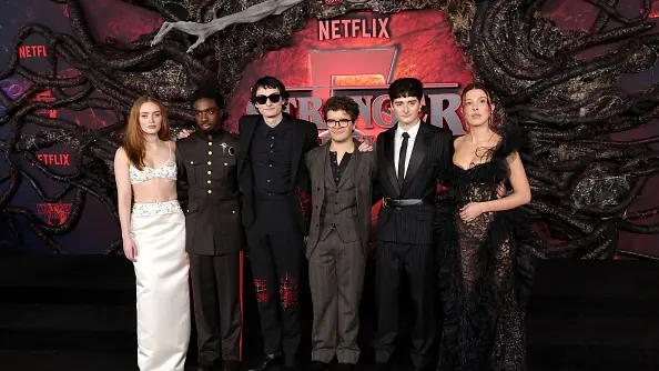 Sadie Sink, Caleb McLaughlin, Finn Wolfhard, Gaten Matarazzo, Noah Schnapp and Millie Bobby Brown