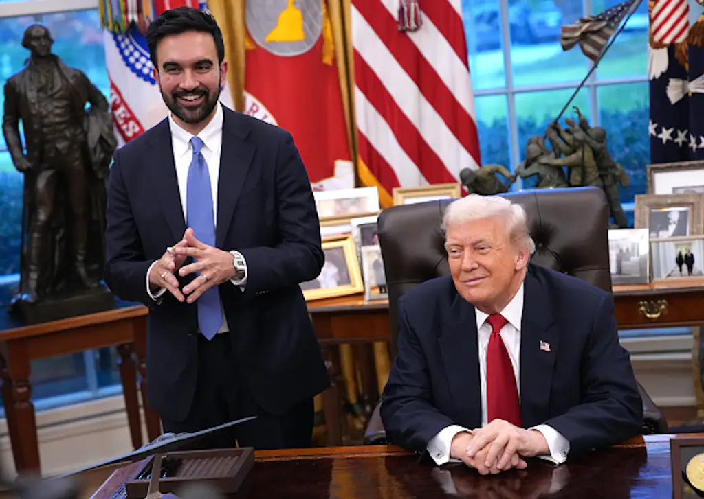 Zohran Mamdani and Donald Trump at the White House. Credit: <a href=