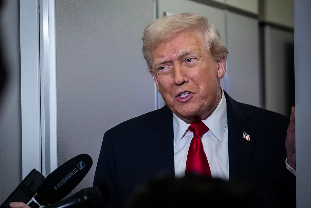 President Donald Trump revealed that the checks will be given out in 2026. Credit: Pete Marovich / Getty