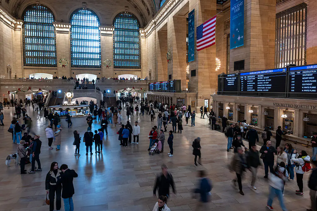 Medlin is known to have arrived at Grand Central Station in New York City. Credit: Spencer Platt/Getty Images