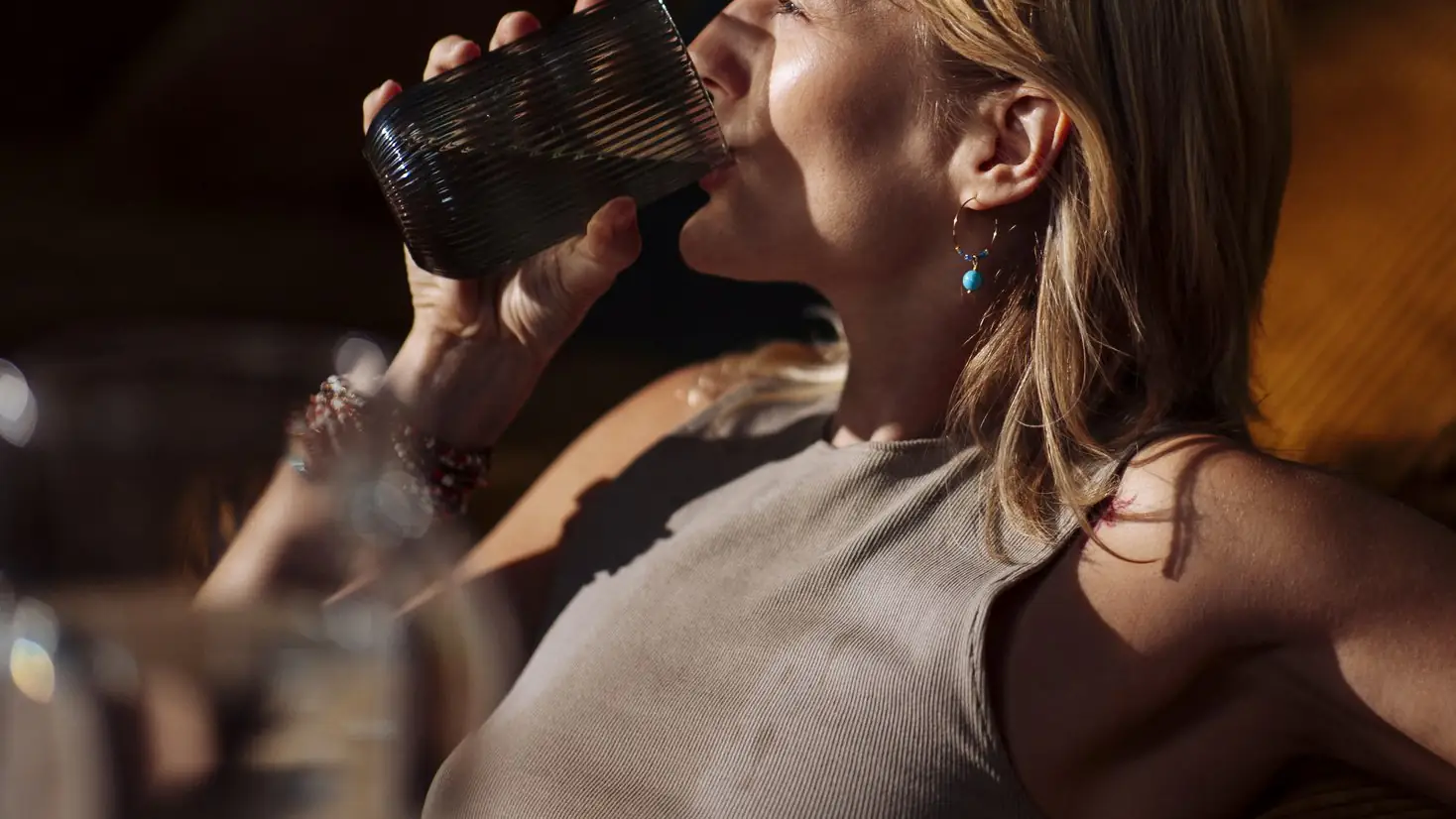 Woman drinking