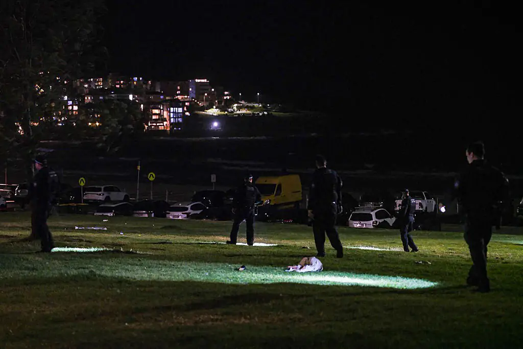 The tragic scene unfolded on Bondi Beach. Credit: George Chan / Getty