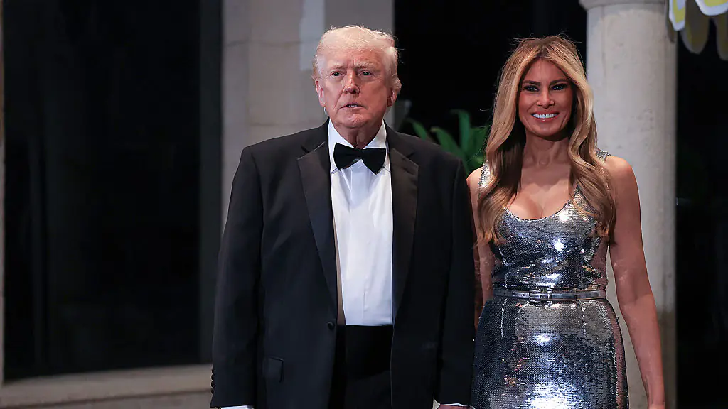 President Donald Trump made the bizarre claim mid-speech. Credit: Joe Raedle / Getty