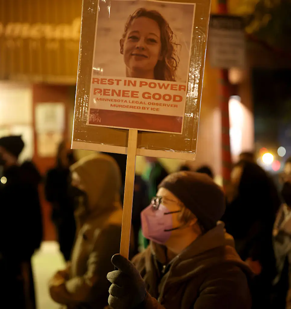 The 37-year-old shot by ICE was identified as Renee Nicole Good. Credit:	MediaNews Group/East Bay Times via Getty Images / Getty