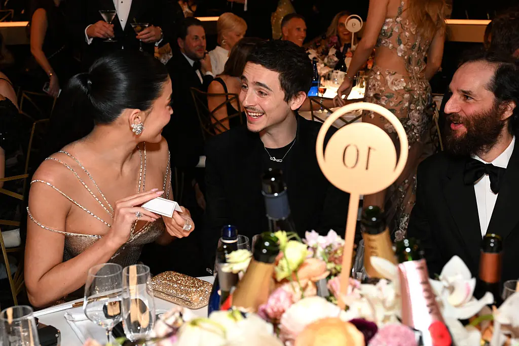 The pair were surprised at what her place card said. Credit: Michael Kovac/Getty Images for Moët & Chandon