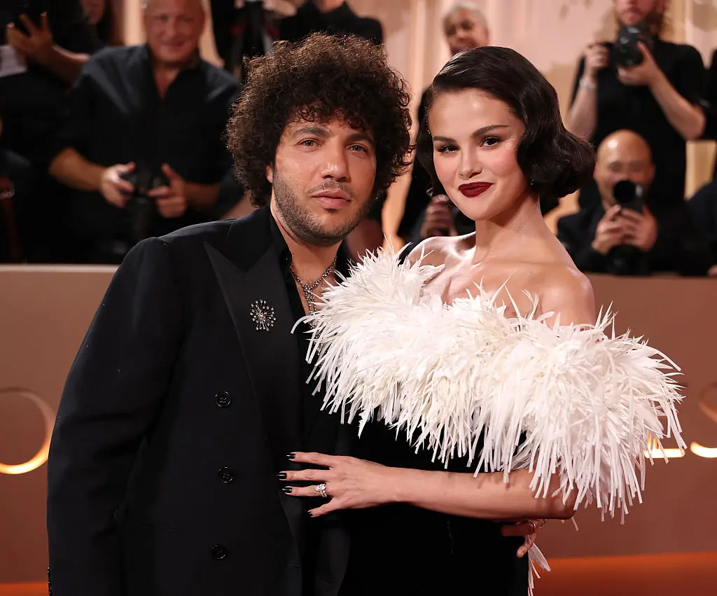 Benny Blanco and Selena Gomez at the 83rd annual Golden Globe Awards. Credit: Kevin Mazur / Getty
