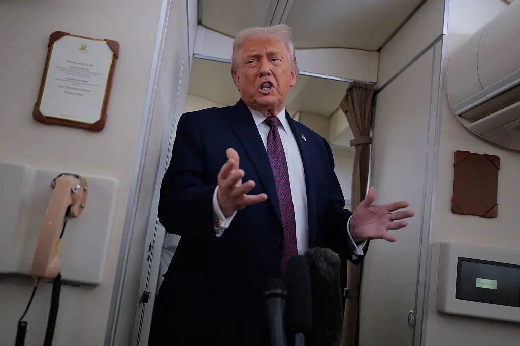 Trump's name appears many times in the files. Credit: Chip Somodevilla / Getty