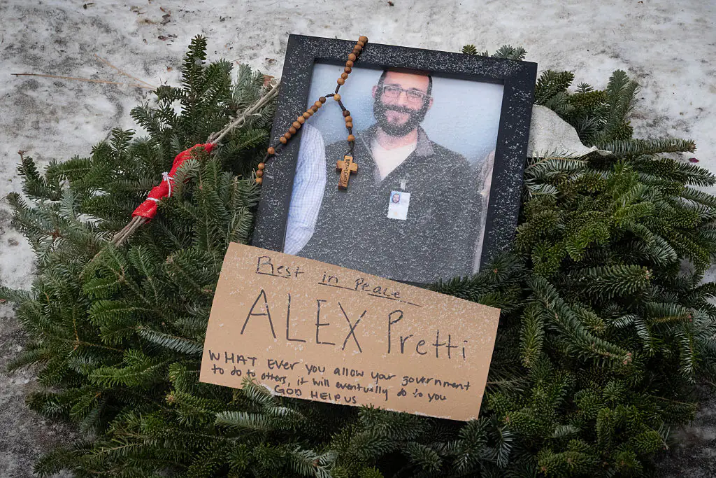 Pretti, an ICU nurse at a VA medical center, died on January 24 after being shot multiple times. Credit: Scott Olson / Getty