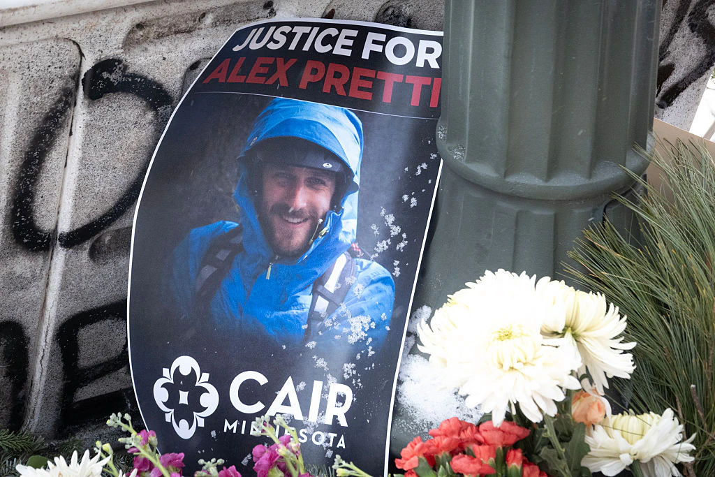 Alex Pretti was shot and killed by ICE agents over the weekend. Credit: Scott Olson/Getty Images