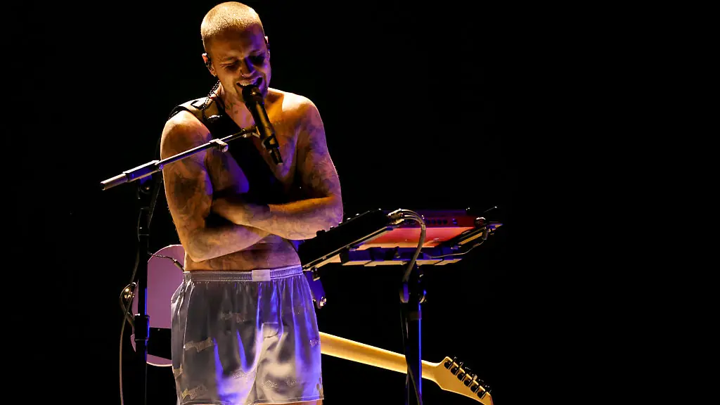 Justin Bieber at the Grammy Awards. Credit: Kevin Winter/Getty Images for The Recording Academy
