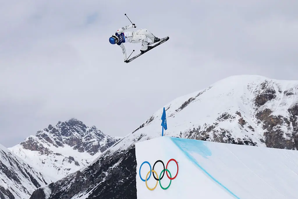 Eileen Gu on the slopes. Credit: Cameron Spencer/Getty Images