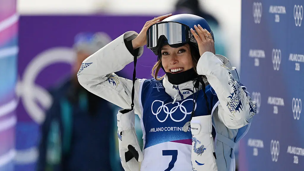 Eileen Gu. Credit: Hannah Peters/Getty