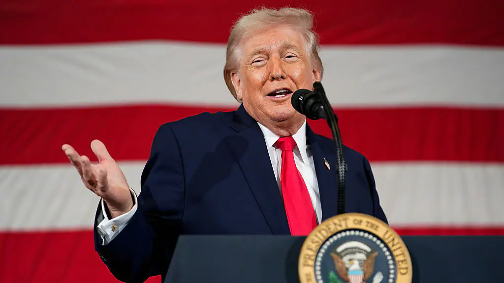 Donald Trump appears thousands of times in the Epstein Files. Credit: Nathan Howard/Getty